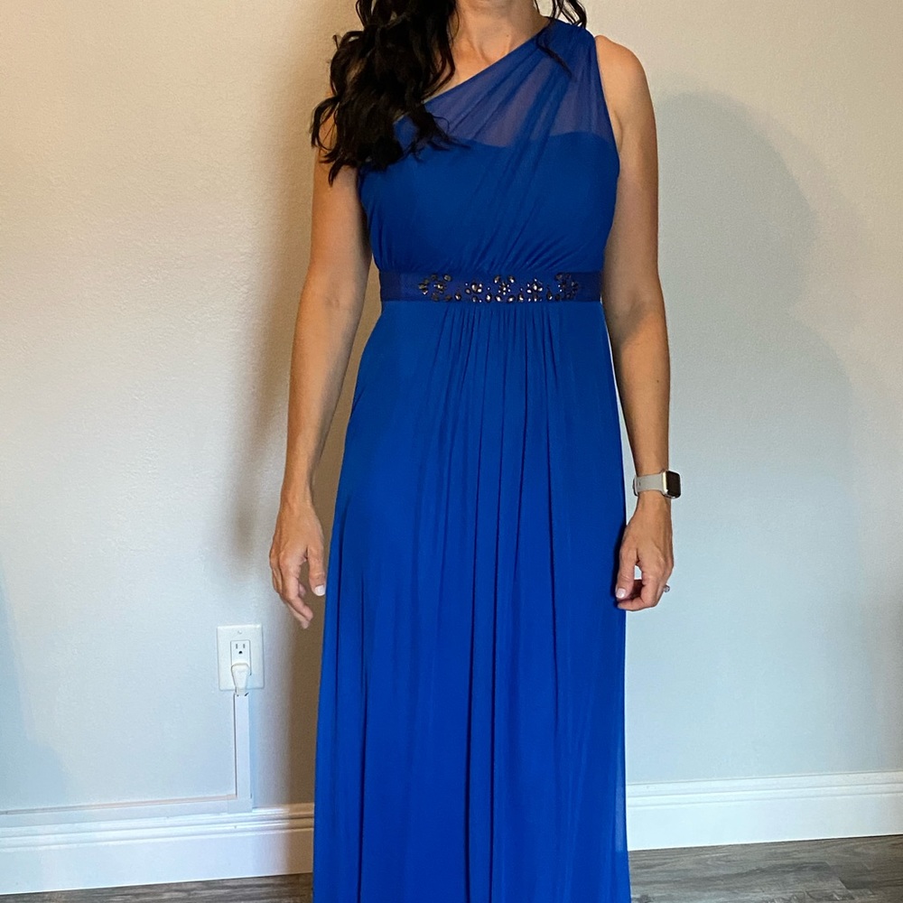 Adrianna Papell Formal Prom One-Shoulder Dress 6